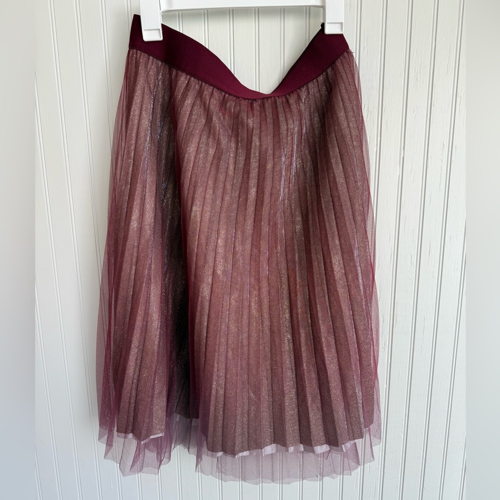 Fairycore Red Tulle Skirt with Sparkles Size XL